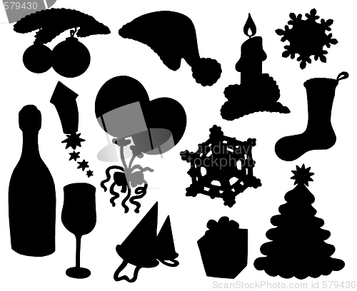 Image of Christmas silhouette collection 03