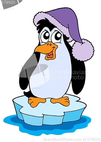 Image of Penguin on iceberg