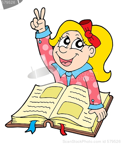 Image of Pupil with book