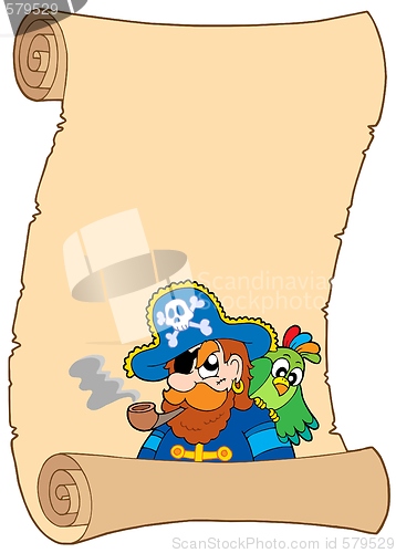 Image of Old pirate scroll