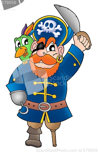 Image of Pirate with parrot 2