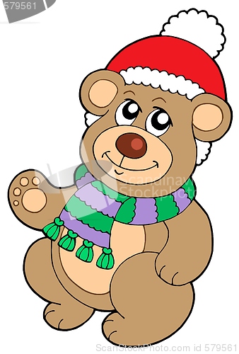 Image of Christmas teddy bear