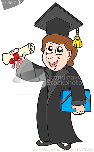 Image of Happy graduate student