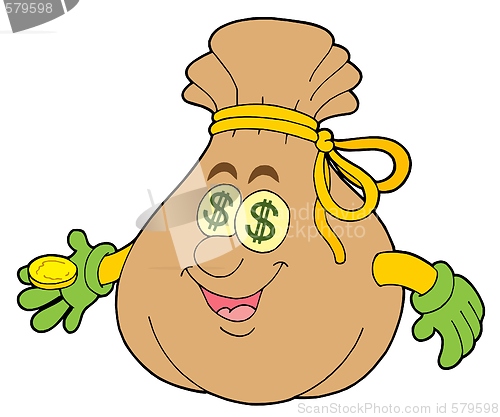 Image of Cute money sack