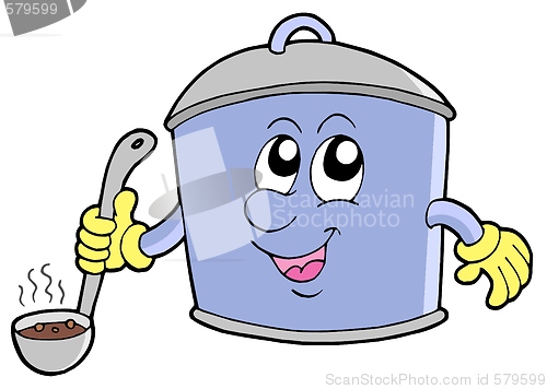 Image of Cartoon cooker pot