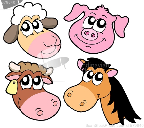 Image of Farm animals details collection