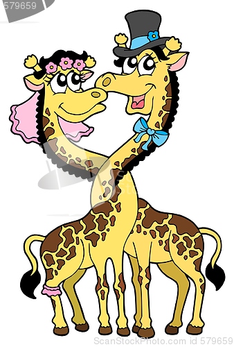 Image of Giraffes wedding 2