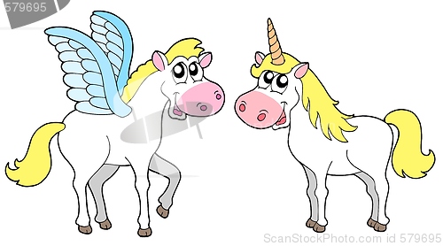 Image of Pegasus and unicorn