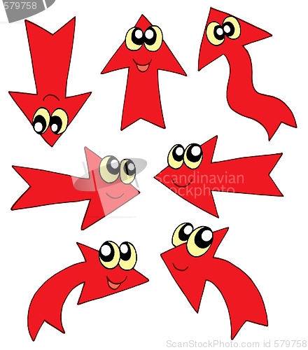 Image of Cute red arrows