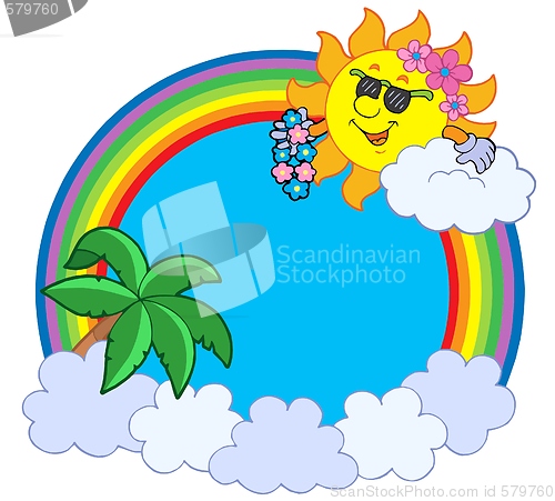Image of Hawaiian rainbow circle