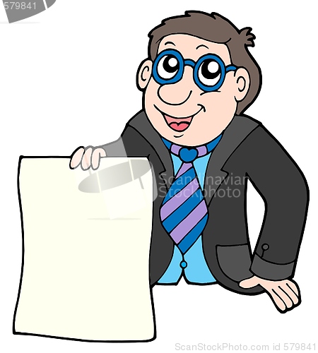 Image of Businessman with contract