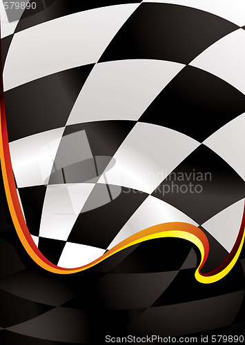 Image of checkered wave golden
