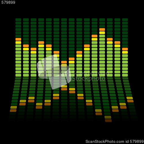 Image of graphic equalizer reflect