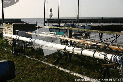 Image of boat  pole