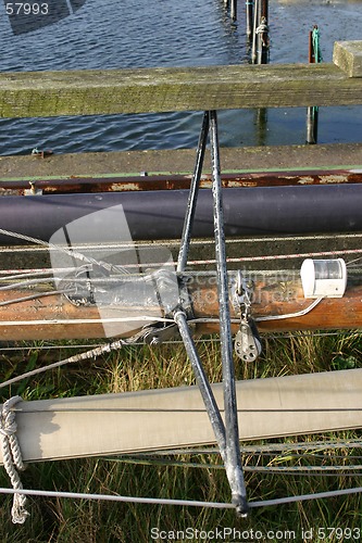 Image of some  of a boat pole