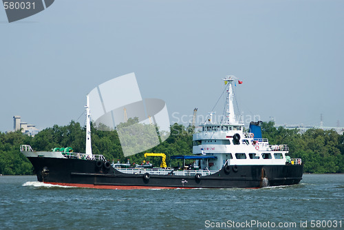 Image of Small oil tanker