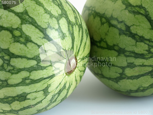 Image of Two Melons in Close up