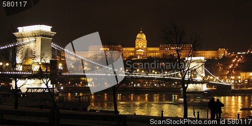 Image of Budapest Chain Bridge and royal palace