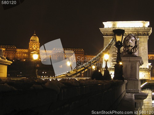 Image of Budapest Chain Bridge and royal palace