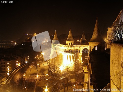 Image of Fishermen's Bastion at night