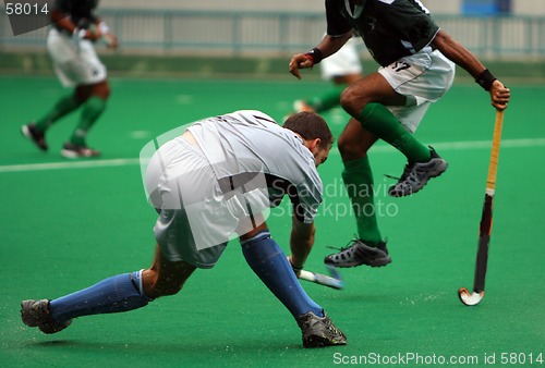 Image of Hockey Player In Action