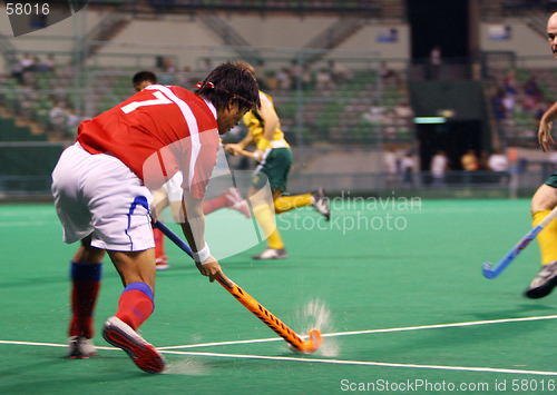 Image of Hockey Player In Action