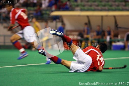 Image of Hockey Player In Action