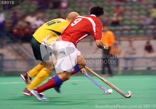 Image of Hockey Player In Action