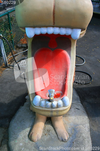 Image of Lion Statue Drinking Fountain