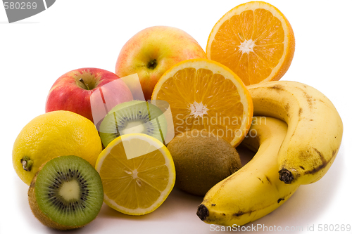 Image of Fruits isolated on white background