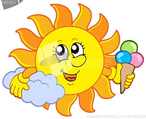 Image of Sun with icecream