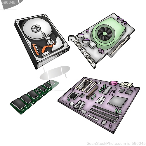 Image of Computer parts