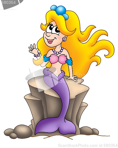 Image of Mermaid sitting