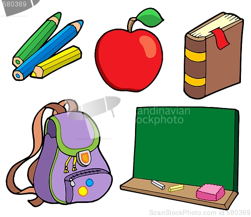 Image of Various school items