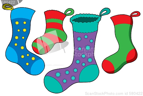 Image of Various Christmas socks