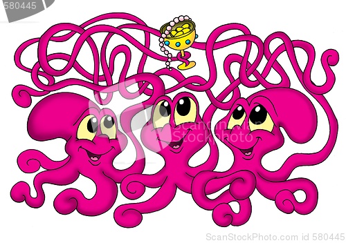 Image of Three octopuses