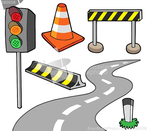 Image of Various road objects