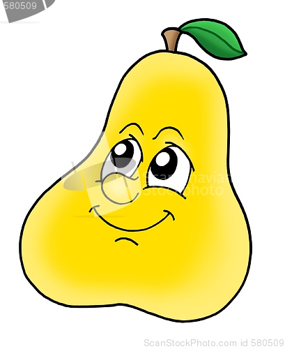 Image of Smiling yellow pear