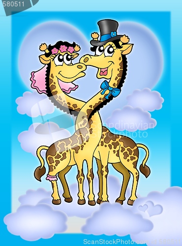 Image of Giraffes wedding