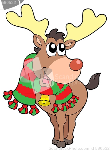 Image of Smiling Christmas elk