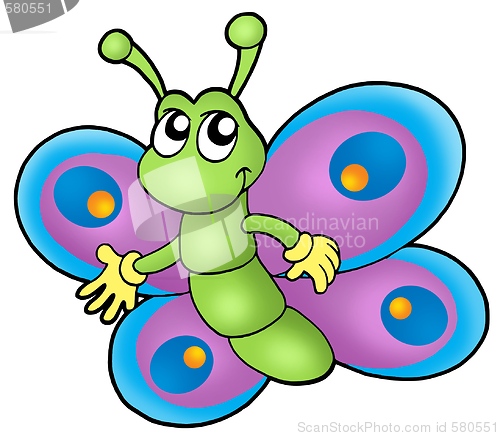 Image of Small cartoon butterfly