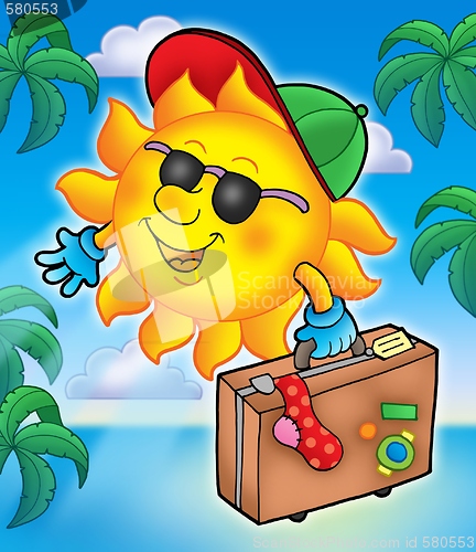 Image of Sun traveller with palms