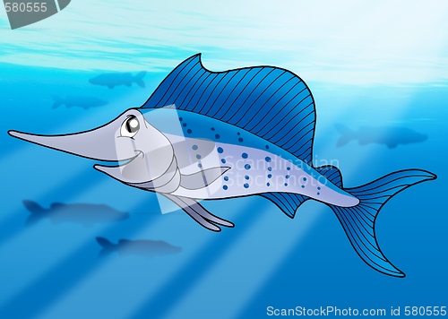 Image of Sailfish in sea