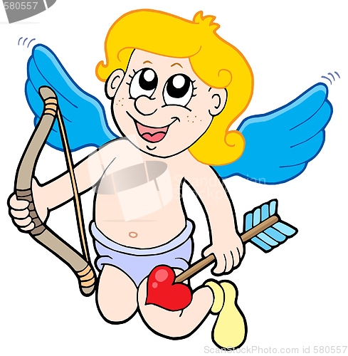 Image of Small cupid with bow