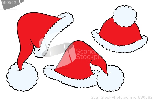 Image of Various Christmas caps