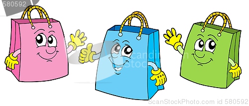 Image of Smiling shopping bags