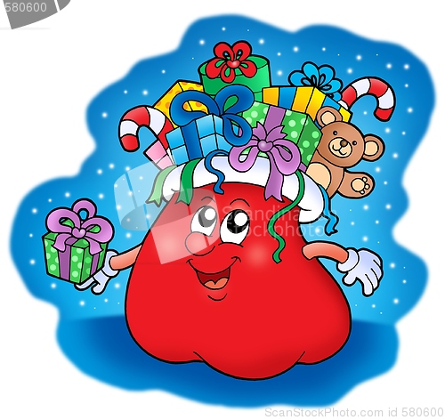Image of Santas bag with gifts