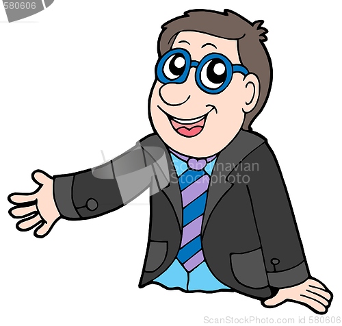 Image of Showing businessman