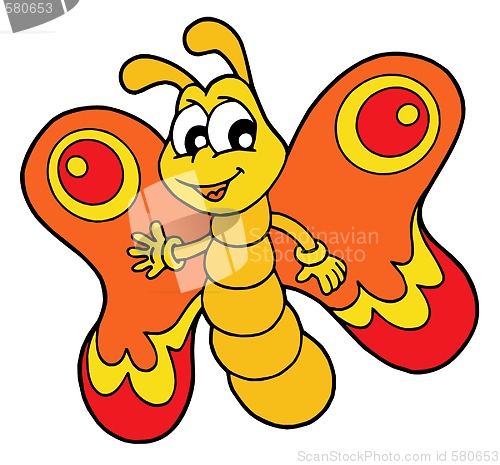 Image of Small orange butterfly