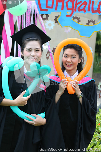 Image of Asian university graduates